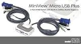 Iogear GCS632U MiniView Micro USB PLUS KVM Switch with Audio and Cables