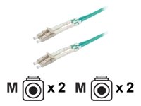 ROLINE LWL Kabel 50/125um OM3 LC/LC 2m tuerkis Preisvergleich
