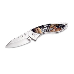 Alpha Dorado, 154CM, Camo Handle & Sheath by Buck
