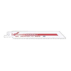 Milwaukee 48-00-5012 Super Sawzall Blade 6 Teeth per Inch 6-Inch Length by Milwaukee