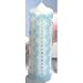 9" Blue Pillar Candle New Baby Gift