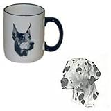 Dalmation Country Mug, Porcelain by Rosalinde (12 oz.)