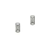 Carisma 1 14 Front Wheel Springs (M), Blue by Carisma
