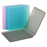 3.5'' Double Diskette Case, Translucent Polypropylene, 4 Cases/Pack