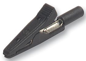 HIRSCHMANN TEST AND MEASUREMENT 930317800 ALLIGATOR CLIP, INSULATED, 4MM, BLK (10 pieces)