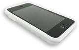 GreyMobiles DIAMOND GRIP White Silicone Skin Case For Apple iPhone 3G / iPhone 3GS WITH SCREEN PROTECTOR
