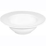 Porcelain Whiteware Crockery Set - Wide Rim Bowl - 384x384x90mm (Single)