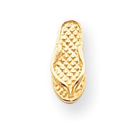 14k Flip Flop Earrings - Measures 8x6mm - JewelryWeb