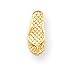 14k Flip Flop Earrings - Measures 8x6mm - JewelryWeb