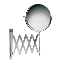 Jerdon First Class 7X to 1X Wall Mount Mirror, Nickel Finish