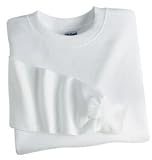 NEW Gildan - 100% Cotton Long Sleeve T-Shirt White-XL