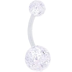 Bioplast Disco Ball Belly Ring