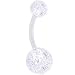 Bioplast Disco Ball Belly Ring