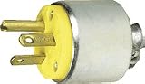 Plugs & Connectors: Leviton 20 Amp Armored Plug Grounded 125 Volt #000-520PA-000