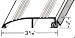 Aluminum Bumper Threshold 5/8" Height, 36"