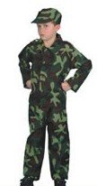 Childrens Toyshop  Toys : Army Soldier Costume for 6 - 8 Year Olds