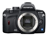 "Olympus EVOLT E-410 - Digital camera - SLR - 10.0 Mpix - body only - supported memory: CF, xD, Microdrive, xD Type H, xD Type M"