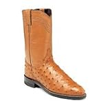 Justin Ladies 'Full-Quill Ostrich' Roper Boots - Cognac by Justin Boots