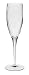 Luigi Bormioli Canaletto 7-Ounce Blown Crystal Flute Glasses, Set of 4