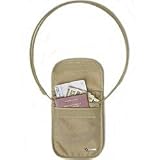 PacSafe PouchSafe 100 Secure Neck Pouch with Exomesh - Tan
