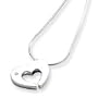 Silver .02ct Diamond Heart Necklace QW159-18 QG