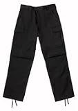ULTRA FORCE BLACK ZIPPER P/C BDU PANTS - Size S