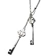 Double Key Lariat Necklace