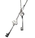 Double Key Lariat Necklace