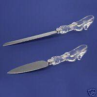 Disney Glass Slipper Cinderella Wedding Cake Knife Server Set
