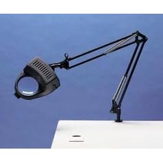 Electrix Illumination 7268 Incandescent magnifying swing arm clamp-on lamp, 33 reach,... by Bookcases