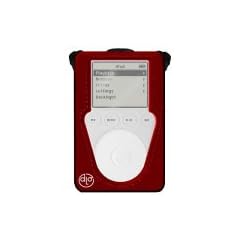 DLO Action Jacket, rot - Apple iPod Neoprenh�lle, inkl. Armband und G�rtelclip (f�r iPods 10 - 40 GB, driite Generation )