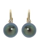14 kt. Black Cultured Freshwater Pearl and Diamond Earrings 21FGHC2DcqL. SL160 14 kt. Black Cultured Freshwater Pearl and Diamond Earrings