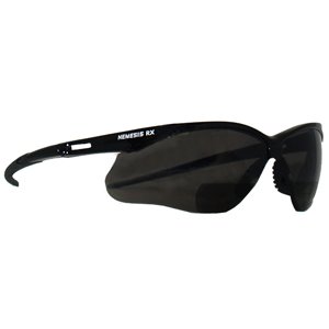 Safety Glasses - Nemesis RX - Black Frame/Smoke Lens - 2.5+