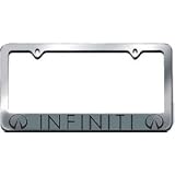 Buy Infiniti License Plate Frame with logo Chrome. by AutoAccessories