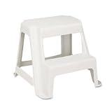 (Price/EA)2 Step Stool, 18-1/2x18-1/4x16, Almond