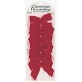 Berwick Offray LLC T1901 6Pk 3.5" Red Velvet Bow