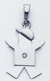 Boy Diamond Childs Charm - XK438AA