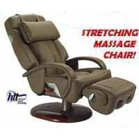 Sharper Image HT-270 Stretching Human Touch Robotic Massage Chair Recliner Mocha Leather