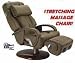 Kitchen & Housewares : Sharper Image HT-270 Stretching Human Touch Robotic Massage Chair Recliner Mocha Leather
