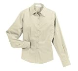NEW Port Authority - Ladies Lightweight Stretch Poplin Shirt Light Stone-S