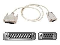 Belkin 3ft At Serial Modem Cable Db9f/db25m