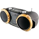 iLive  Portable App-Enhanced Boombox FM Radio with Dock for iPhone/iPod - Yellow/Black