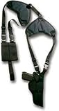 Bulldog Cases Deluxe Pro Shoulder Holster Ambidexterous Black 2.5 Large Revolver by Bulldog Cases