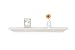 WELLAND 36 Inch Solid Pine Wood Floating Shelves Wall Mounted,Corona Crown Molding Floating Wall Display Shelf,White Finished.