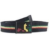 Enjoi Rasta Panda Web Belt - Men's