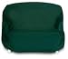 Two Dogs Designs Loveseat Cover, Hunter Green