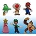 Popco Super Mario Set of 6 Mini Figure Mario, Peach, Toad, Luigi, Yoshi & Donkey Kong