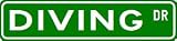 DIVING Street Sign - Sport Sign - High Quality Aluminum Street Sign