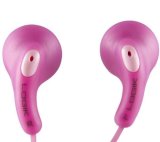 LOGIK Gelly Headphones pink for MP3 players and iPods