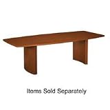 Basyx : Boat Shaped Table Top, 96x44x1-1/8, Bourbon Cherry -:- Sold as 2 Packs of - 1 - / - Total of 2 Each